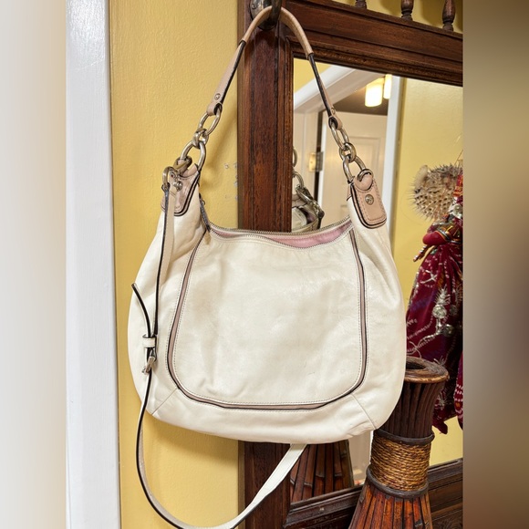 Coach Cream and White Women's Bag - Picture 7 of 15